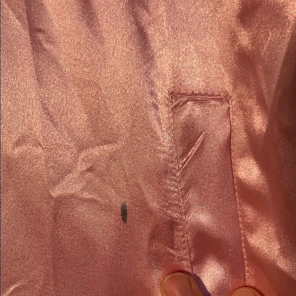 ✨MonMonCats✨ Pink Silk Varsity Jacket - Picture 8 of 9